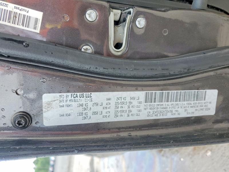 2017 Dodge Journey მანქანა იყიდება აუქციონზე, vin: 3C4PDCBG2HT554766, აუქციონის ნომერი: 56653806