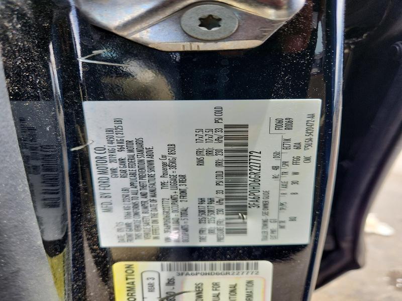 58133176 :رقم المزاد ، 3FA6P0HD6GR227772 vin ، 2016 Ford Fusion مزاد بيع