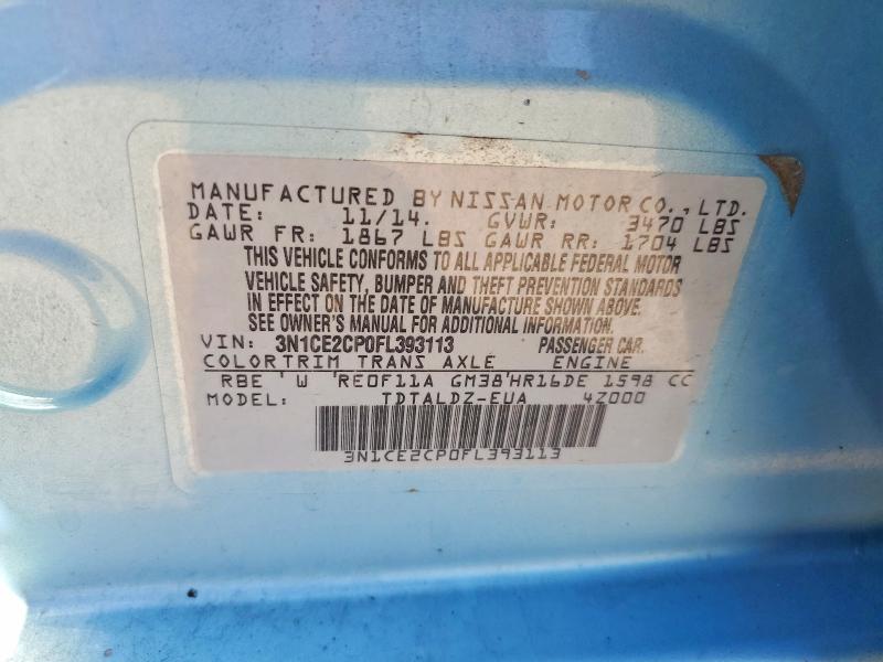 Aukcja sprzedaży 2015 Nissan Versa Note, vin: 3N1CE2CP0FL393113, numer aukcji: 56453266