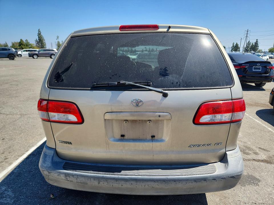 57889316 :رقم المزاد ، 4T3ZF19C41U357123 vin ، 2001 Toyota Sienna مزاد بيع