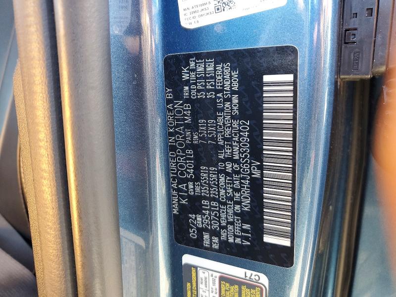 2025 Kia Sorento მანქანა იყიდება აუქციონზე, vin: KNDRH4JG6S5309402, აუქციონის ნომერი: 55805306