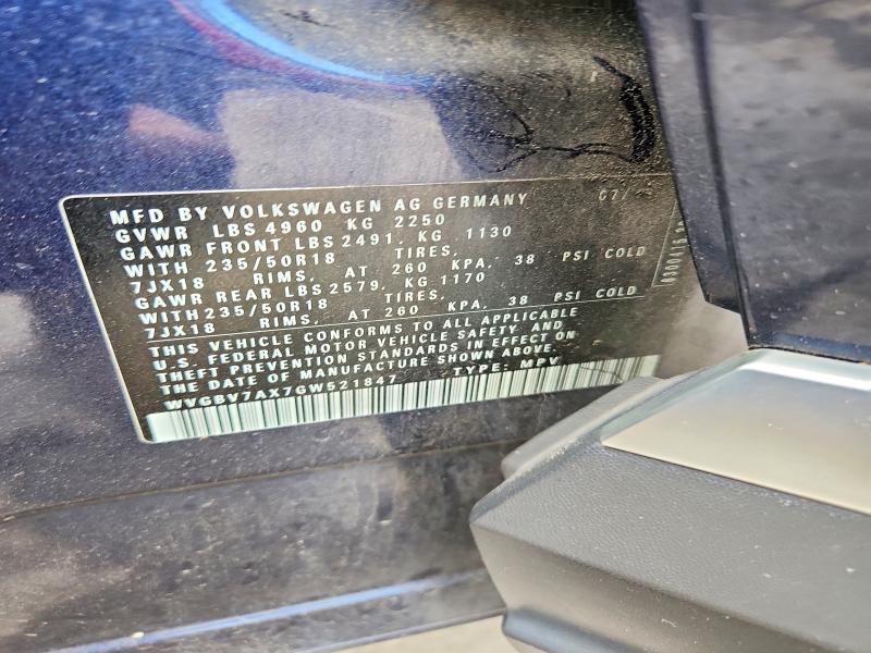 Продаж на аукціоні авто 2016 Volkswagen Tiguan, vin: WVGBV7AX7GW521847, номер лоту: 56660996
