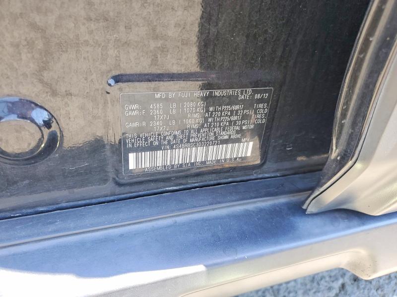 Aukcja sprzedaży 2013 Subaru Outback, vin: 4S4BRBSC3D3220721, numer aukcji: 58085176