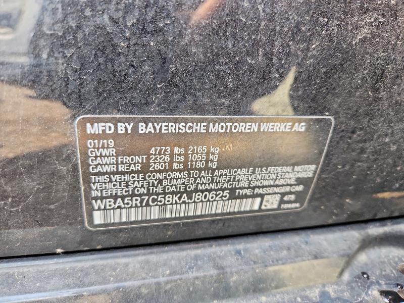 Продаж на аукціоні авто 2019 Bmw 330xi, vin: WBA5R7C58KAJ80625, номер лоту: 57506536