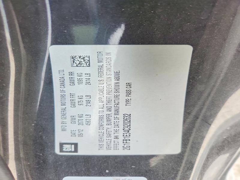 Продаж на аукціоні авто 2012 Chevrolet Camaro, vin: 2G1FB1E34C9202632, номер лоту: 56003586