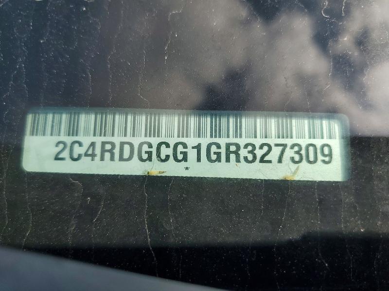 Продаж на аукціоні авто 2016 Dodge Grand Caravan, vin: 2C4RDGCG1GR327309, номер лоту: 58016976
