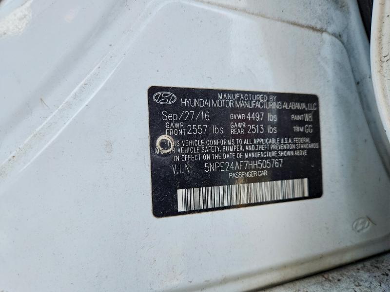 Продаж на аукціоні авто 2017 Hyundai Sonata, vin: 5NPE24AF7HH505767, номер лоту: 55254966