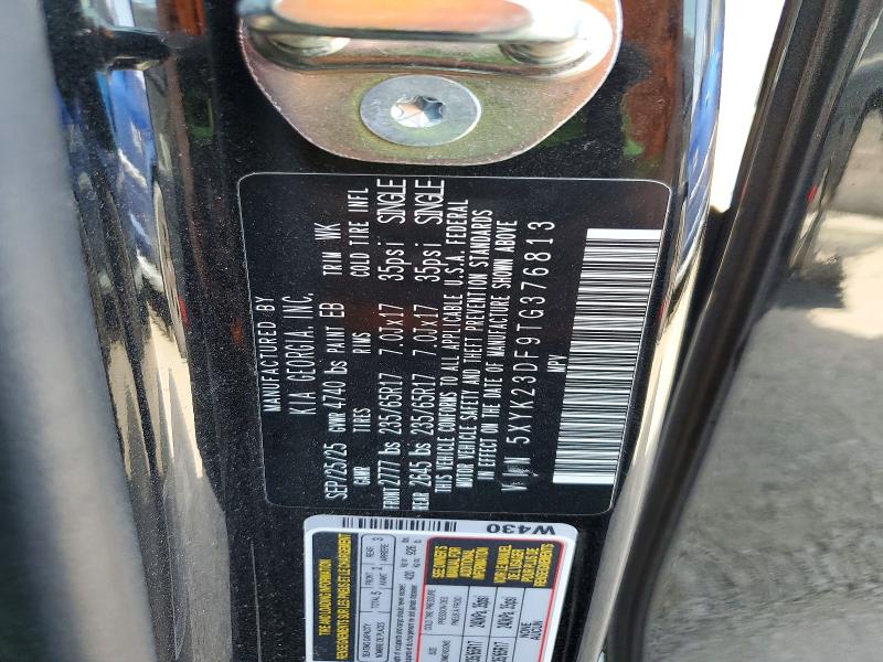 2026 Kia Sportage მანქანა იყიდება აუქციონზე, vin: 5XYK23DF9TG376813, აუქციონის ნომერი: 60849626
