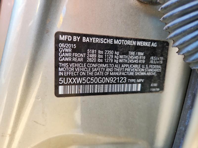 Продажа на аукционе авто 2016 Bmw X4, vin: 5UXXW5C50G0N92123, номер лота: 56862036