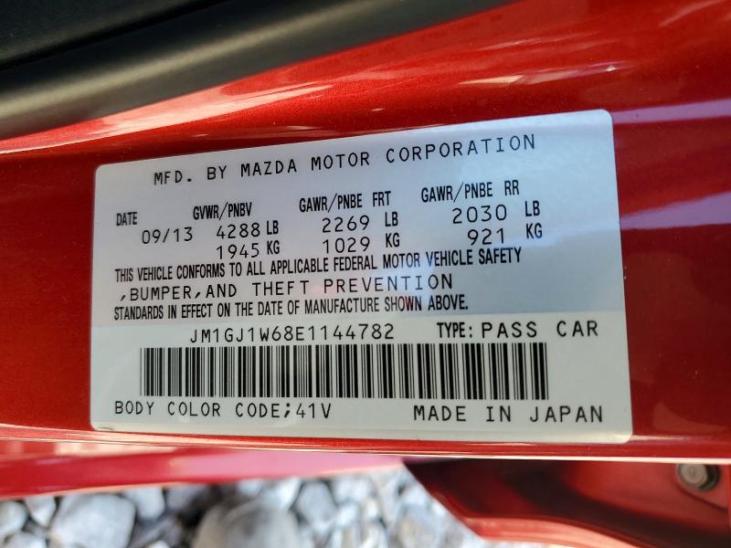 Продаж на аукціоні авто 2014 Mazda 6, vin: JM1GJ1W68E1144782, номер лоту: 57874056