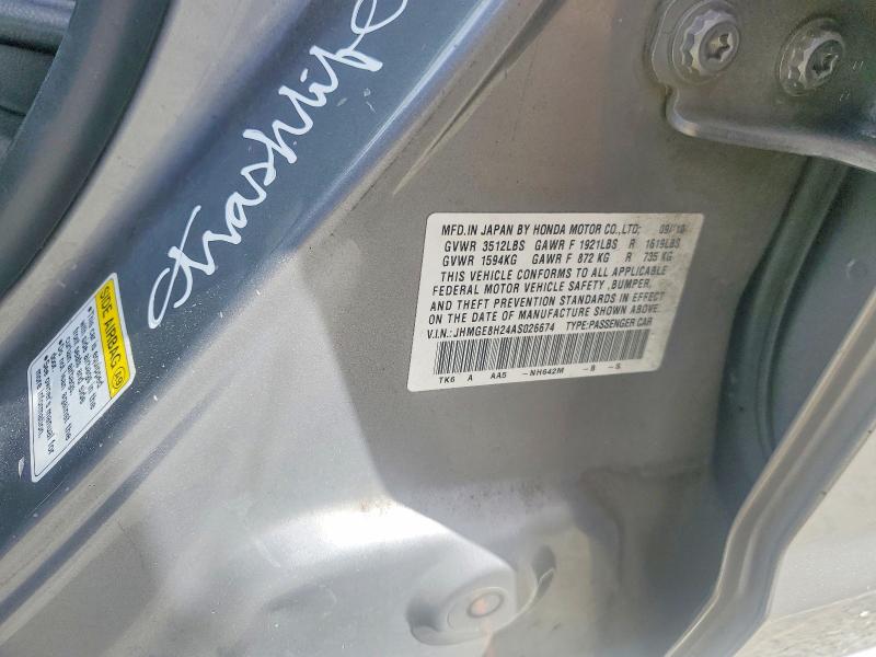 Продажа на аукционе авто 2010 Honda Fit, vin: JHMGE8H24AS026674, номер лота: 56886416