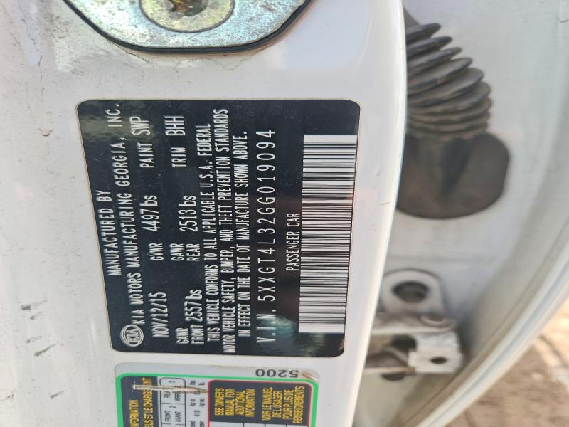 58251326 :رقم المزاد ، 5XXGT4L32GG019094 vin ، 2016 Kia Optima مزاد بيع