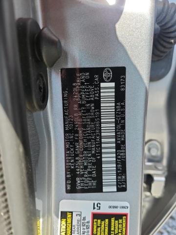 57895906 :رقم المزاد ، 4T1C11AK3RU865191 vin ، 2024 Toyota Camry مزاد بيع