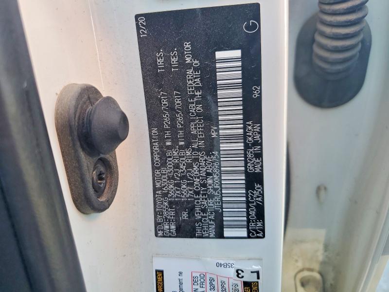 Продаж на аукціоні авто 2021 Toyota 4runner, vin: JTERU5JRXM5896754, номер лоту: 56477726