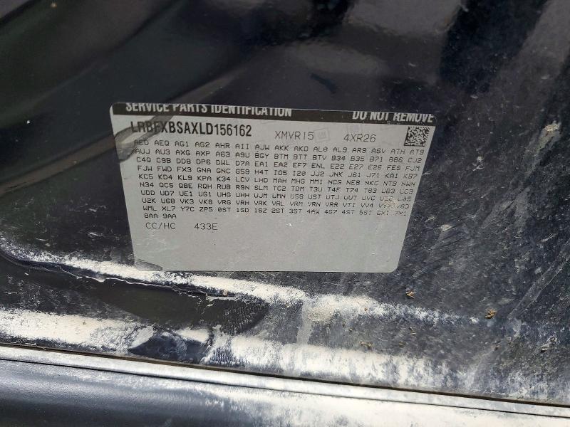 57839166 :رقم المزاد ، LRBFXBSAXLD156162 vin ، 2020 Buick Envision مزاد بيع