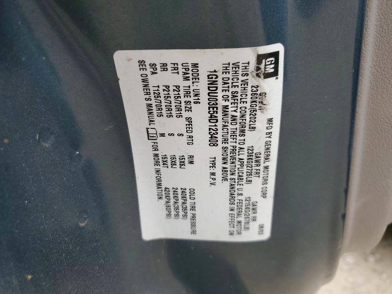 2004 Chevrolet Venture მანქანა იყიდება აუქციონზე, vin: 1GNDU03E54D123408, აუქციონის ნომერი: 58009296