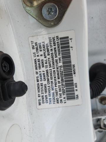 Aukcja sprzedaży 2017 Honda Civic, vin: 19XFC2F59HE052715, numer aukcji: 58767576