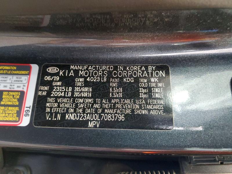 Aukcja sprzedaży 2020 Kia Soul, vin: KNDJ23AU0L7083796, numer aukcji: 56985656