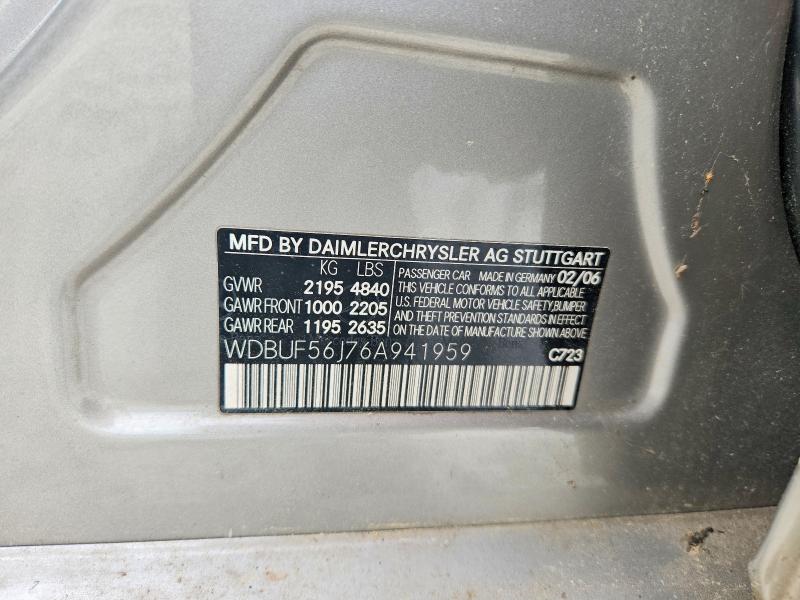 Продажа на аукционе авто 2006 Mercedes-benz E, vin: WDBUF56J76A941959, номер лота: 55905286