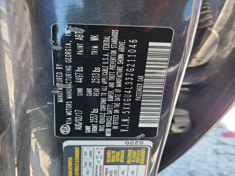 Aukcja sprzedaży 2018 Kia Optima, vin: 5XXGU4L33JG211046, numer aukcji: 59190336