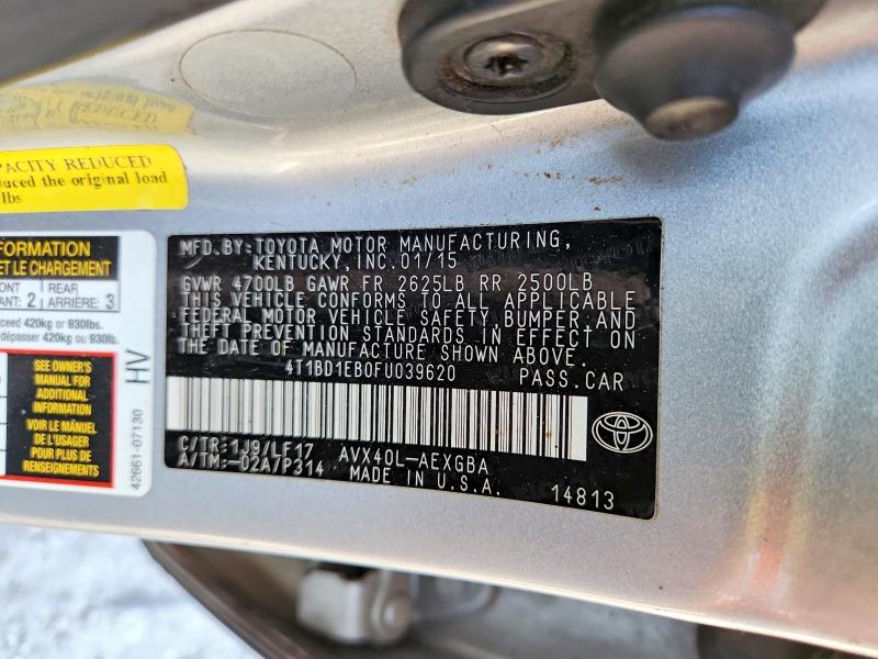 Aukcja sprzedaży 2015 Toyota Avalon Hybrid, vin: 4T1BD1EB0FU039620, numer aukcji: 85986805