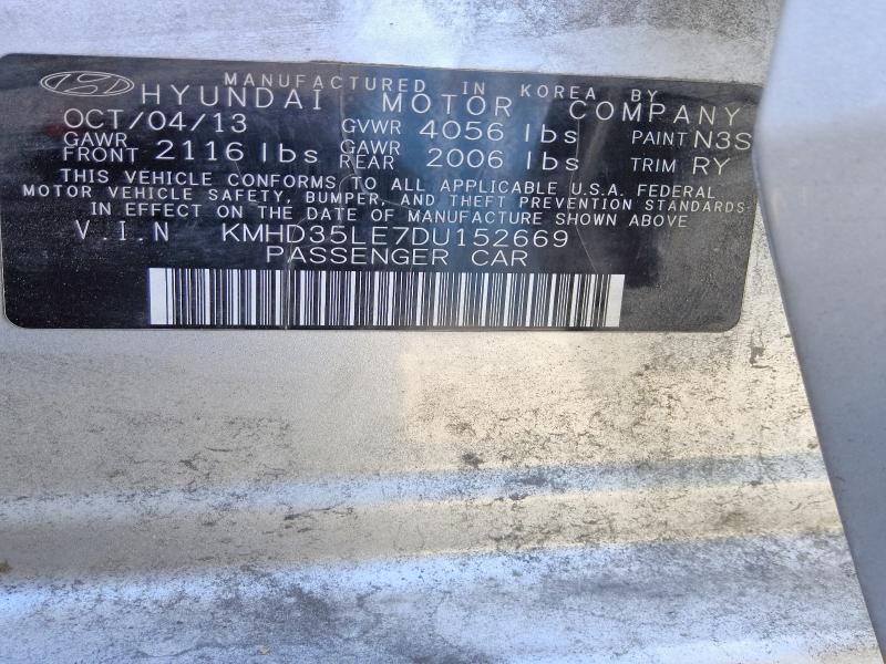 2013 Hyundai Elantra Gt მანქანა იყიდება აუქციონზე, vin: KMHD35LE7DU152669, აუქციონის ნომერი: 57217586