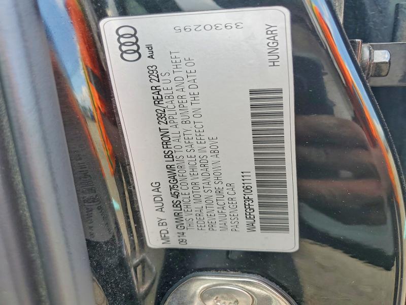 Aukcja sprzedaży 2015 Audi A3, vin: WAUEFGFF3F1061111, numer aukcji: 57645496