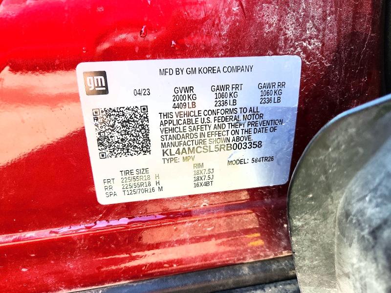 2024 Buick Encore Gx მანქანა იყიდება აუქციონზე, vin: KL4AMCSL5RB003358, აუქციონის ნომერი: 55769816