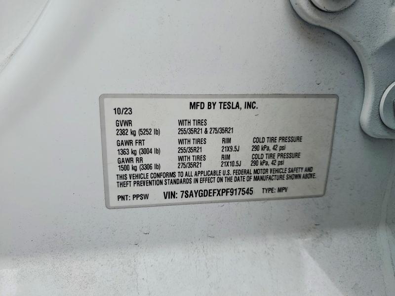 Продажа на аукционе авто 2023 Tesla Model Y, vin: 7SAYGDEFXPF917545, номер лота: 55332916