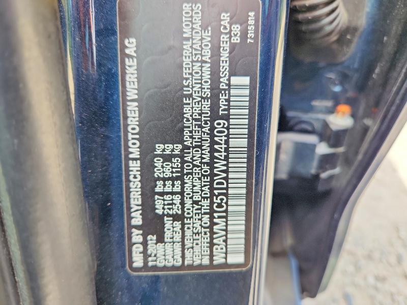 Продажа на аукционе авто 2013 Bmw X1, vin: WBAVM1C51DVW44409, номер лота: 56891316