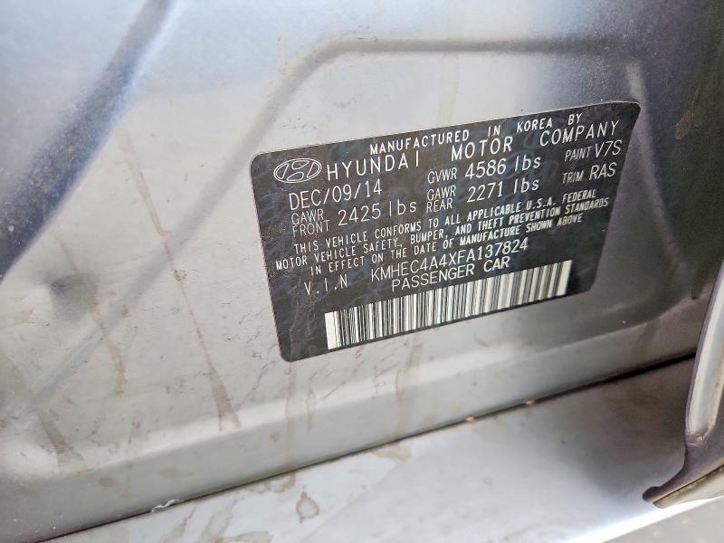 58035806 :رقم المزاد ، KMHEC4A4XFA137824 vin ، 2015 Hyundai Sonata Hybrid مزاد بيع