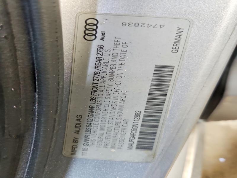 58415676 :رقم المزاد ، WAUFGAFC5GN112882 vin ، 2016 Audi A6 مزاد بيع
