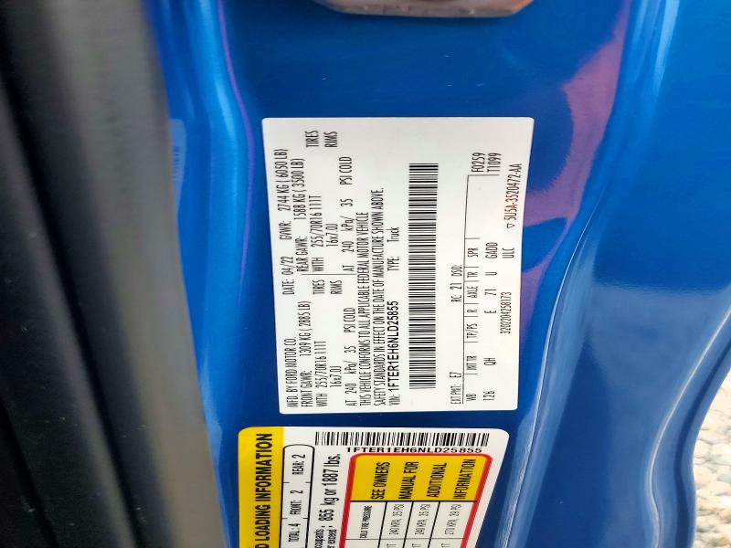 Продажа на аукционе авто 2022 Ford Ranger, vin: 1FTER1EH6NLD25855, номер лота: 56841676