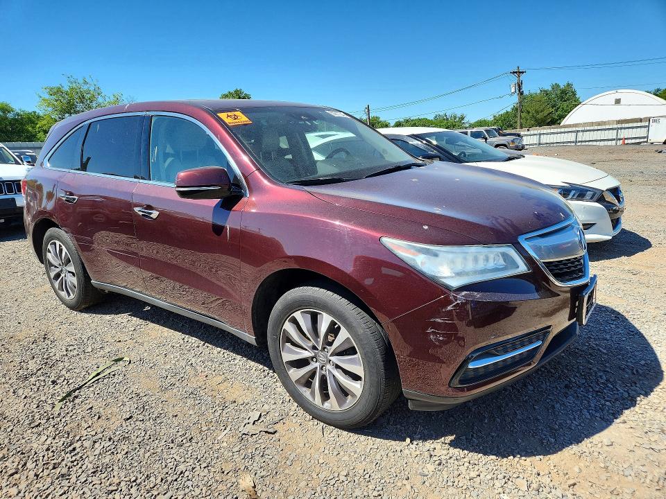 55817346 :رقم المزاد ، 5FRYD4H43GB013051 vin ، 2016 Acura Mdx مزاد بيع