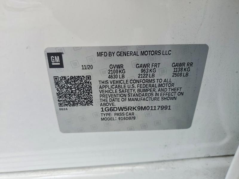 Aukcja sprzedaży 2021 Cadillac Ct5, vin: 1G6DW5RK9M0117991, numer aukcji: 57663416