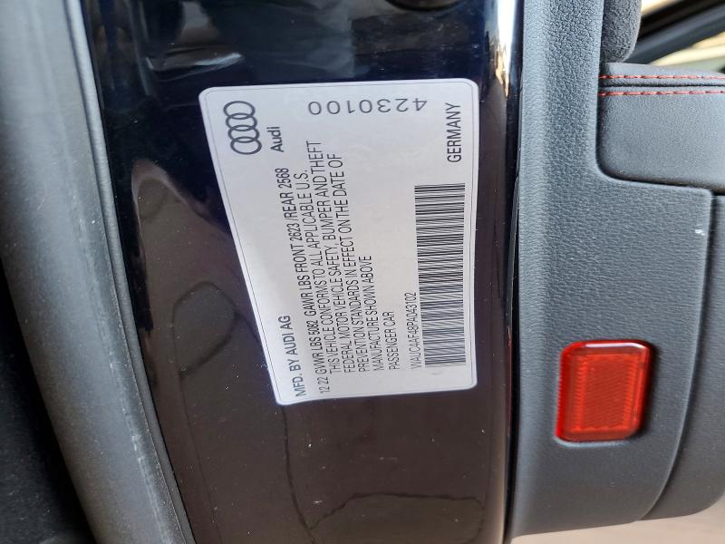 Aukcja sprzedaży 2023 Audi S4, vin: WAUC4AF48PA043102, numer aukcji: 55694486