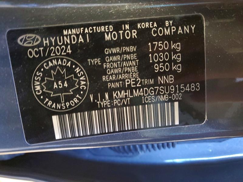 Продажа на аукционе авто 2025 Hyundai Elantra, vin: KMHLM4DG7SU915483, номер лота: 58275086
