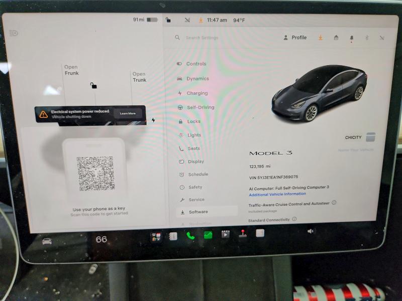 Aukcja sprzedaży 2022 Tesla Model 3, vin: 5YJ3E1EA1NF369075, numer aukcji: 85627325