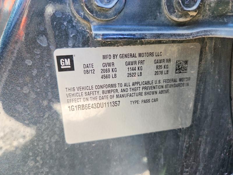 Продажа на аукционе авто 2013 Chevrolet Volt, vin: 1G1RB6E43DU111357, номер лота: 56504246