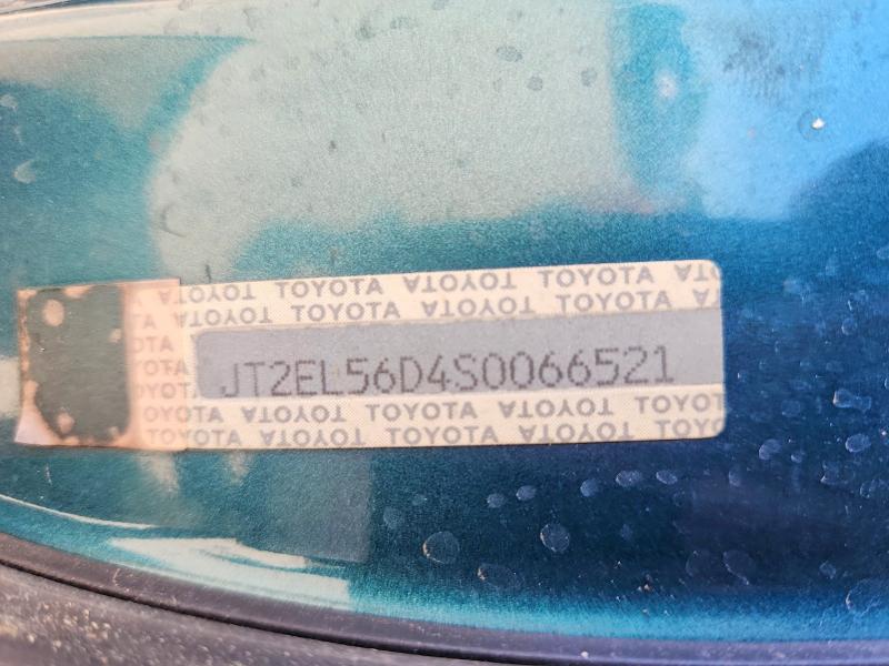 Aukcja sprzedaży 1995 Toyota Tercel, vin: JT2EL56D4S0066521, numer aukcji: 56810426