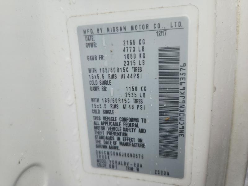 Продажа на аукционе авто 2018 Nissan Nv200, vin: 3N6CM0KN6JK693576, номер лота: 55409726