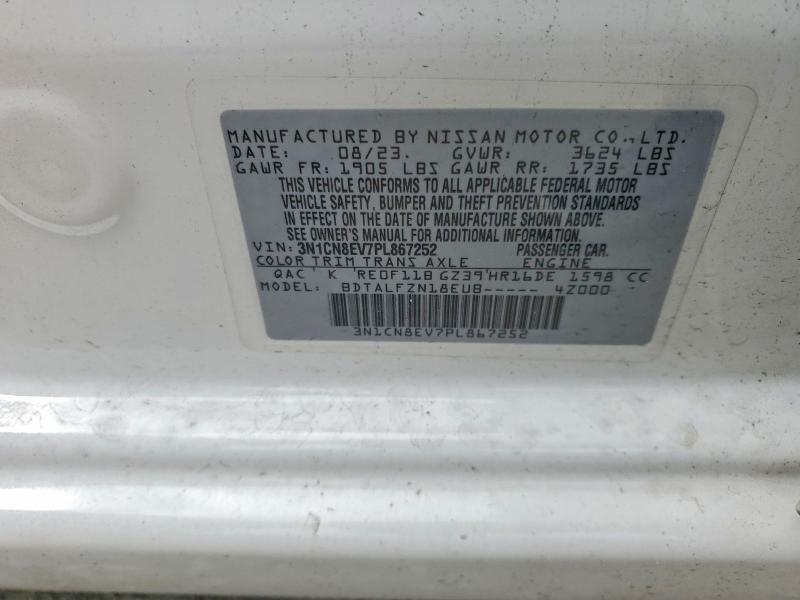 Продажа на аукционе авто 2023 Nissan Versa, vin: 3N1CN8EV7PL867252, номер лота: 55552316