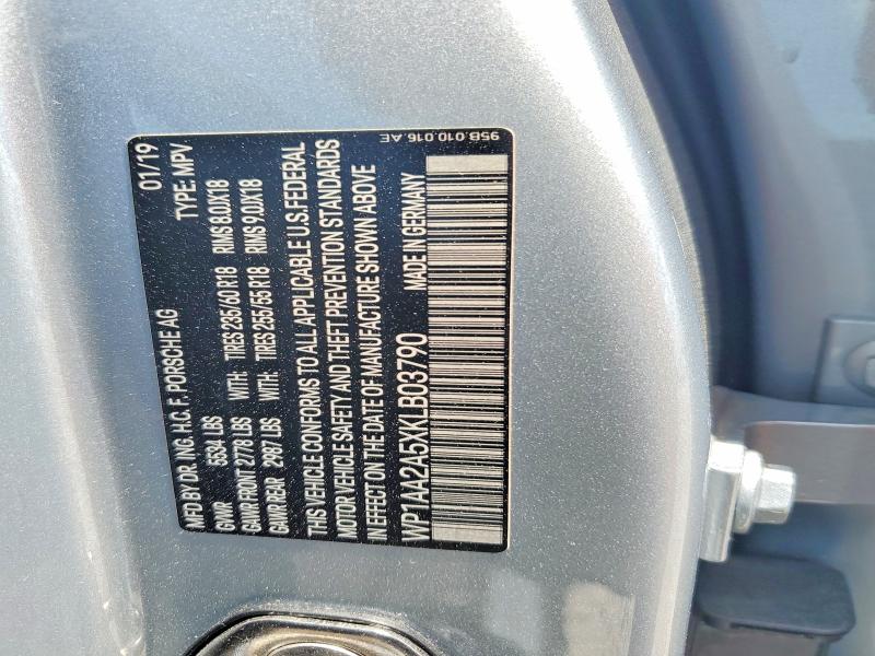 Aukcja sprzedaży 2019 Porsche Macan, vin: WP1AA2A5XKLB03790, numer aukcji: 55812386