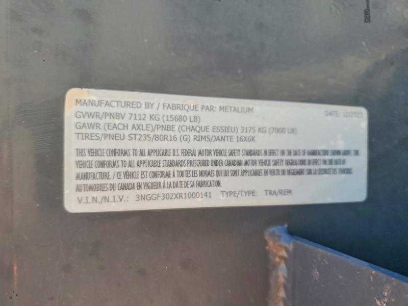 Продаж на аукціоні авто 2024 Metalium Unknown, vin: 3NGGF302XR1000141, номер лоту: 56818496