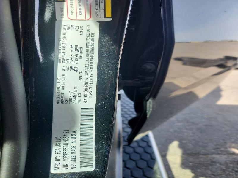 2020 Ram 1500 მანქანა იყიდება აუქციონზე, vin: 1C6SRFBT4LN367121, აუქციონის ნომერი: 56795346