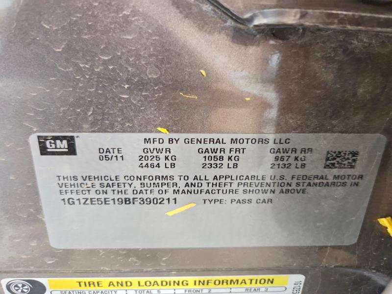 Продажа на аукционе авто 2011 Chevrolet Malibu, vin: 1G1ZE5E19BF390211, номер лота: 59071566
