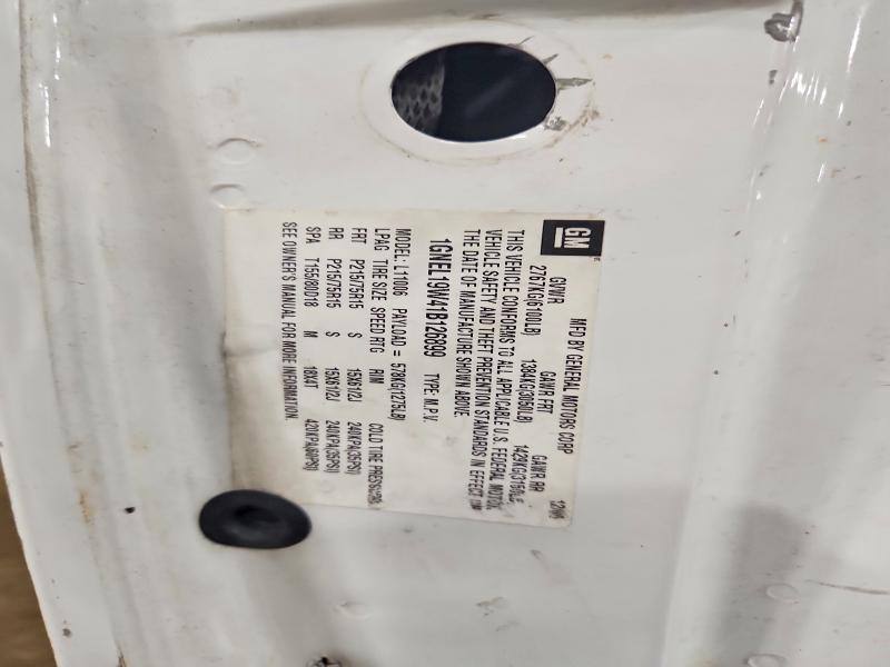 2001 Chevrolet Astro მანქანა იყიდება აუქციონზე, vin: 1GNEL19W41B126899, აუქციონის ნომერი: 56404916