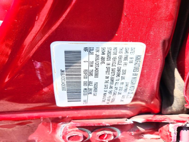 2018 Nissan Rogue Sport მანქანა იყიდება აუქციონზე, vin: JN1BJ1CR7JW293693, აუქციონის ნომერი: 59094316