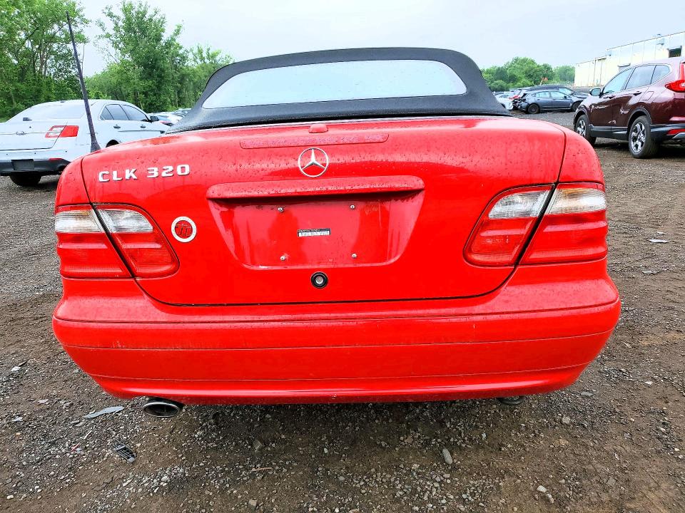2001 Mercedes-benz Clk მანქანა იყიდება აუქციონზე, vin: WDBLK65G61T074893, აუქციონის ნომერი: 57543916