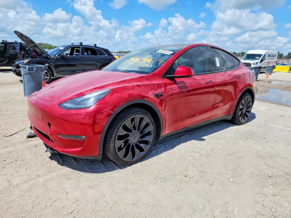 58202436 :رقم المزاد ، 7SAYGDEF8NF381160 vin ، 2022 Tesla Model Y مزاد بيع